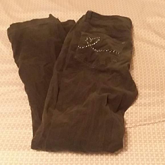 🍫🍪 Size 14; Corduroy Brown Kid's Jeans - Picture 3 of 3